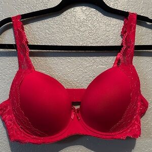 Izod Vibrant Red Lace Bra 38C